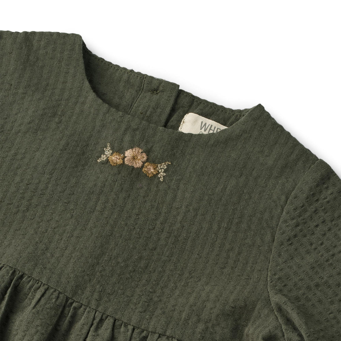 Dress Gunvor Embroidery - Wheat Kids Clothing