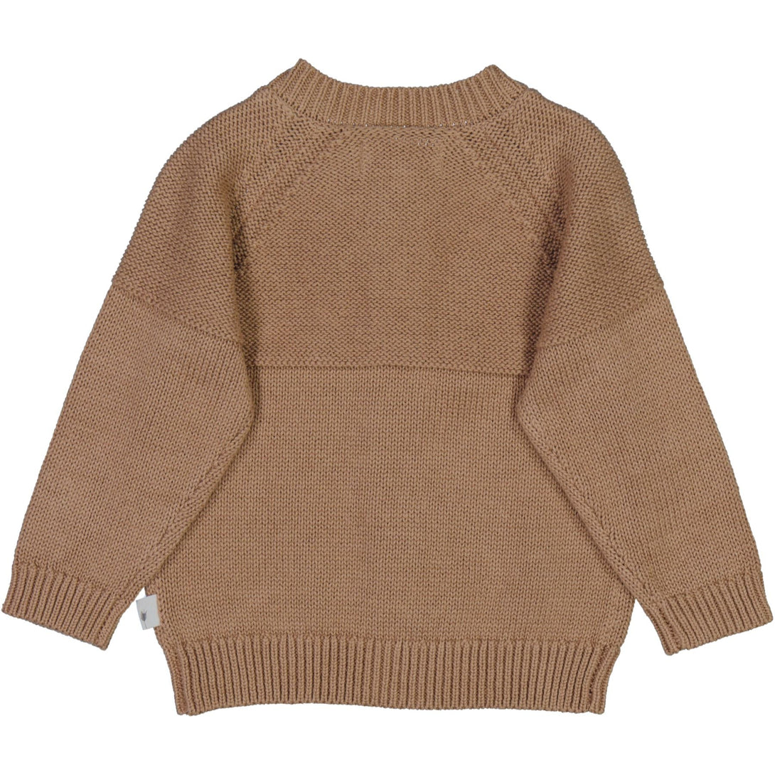 Knit Cardigan Eddy Affogato - Wheat Kids Clothing