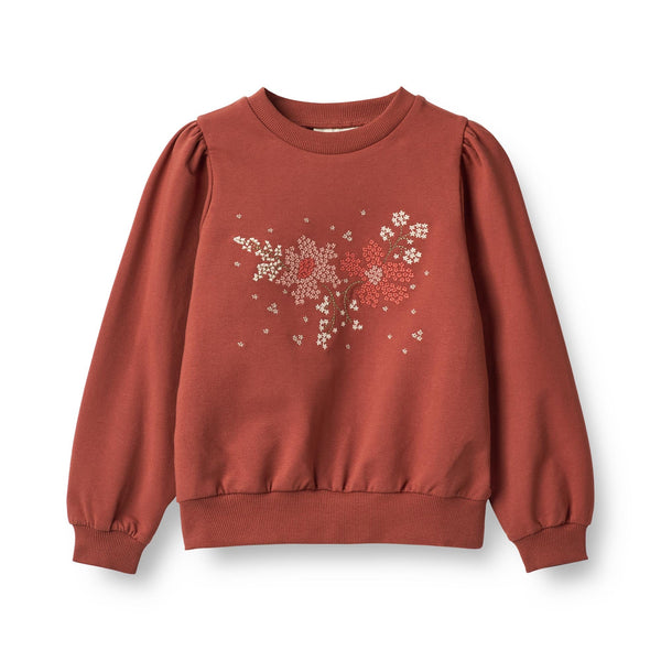 Sweatshirt Vega Embroidery - Wheat Kids Clothing