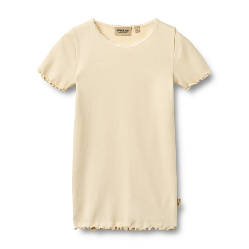 Rib T-shirt Katie — Barely Apricot