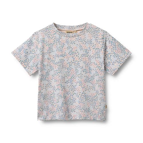 T-shirt Ella — Powder Blue Flowers