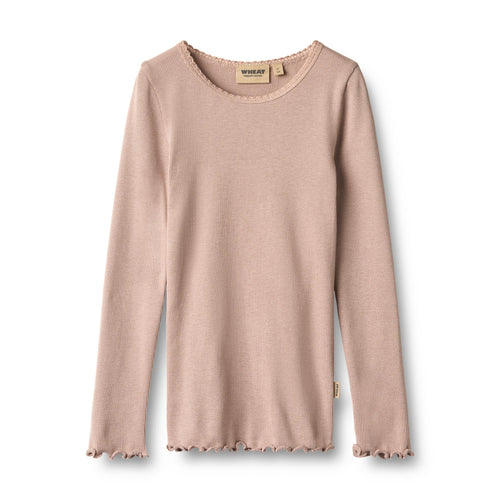 Rib T-Shirt Reese — dry rose