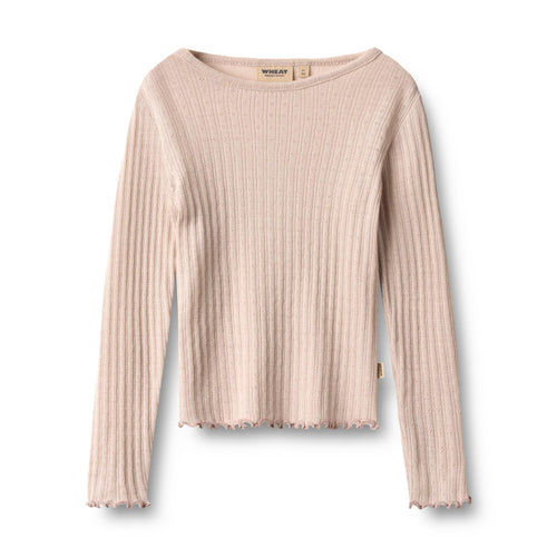 Wool Silk T-Shirt Alli — pale lilac