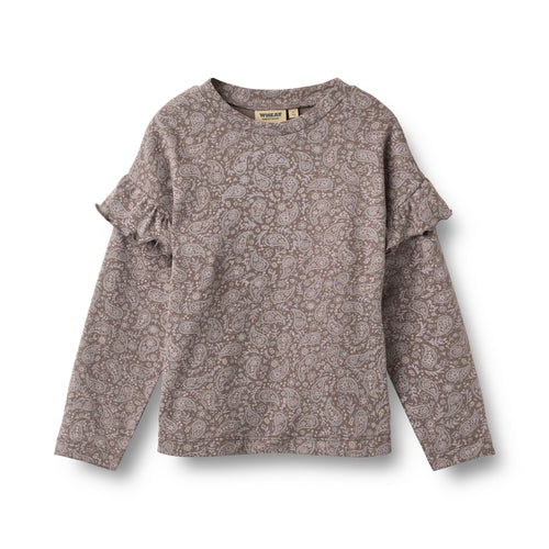 T-shirt Belinda — purple plum paisley