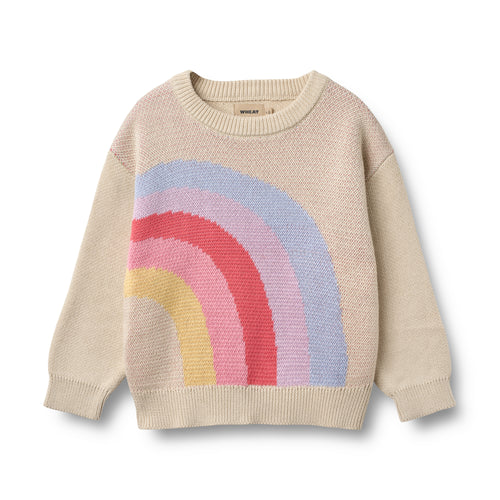Jacquard Pullover Solveig — Rainbow