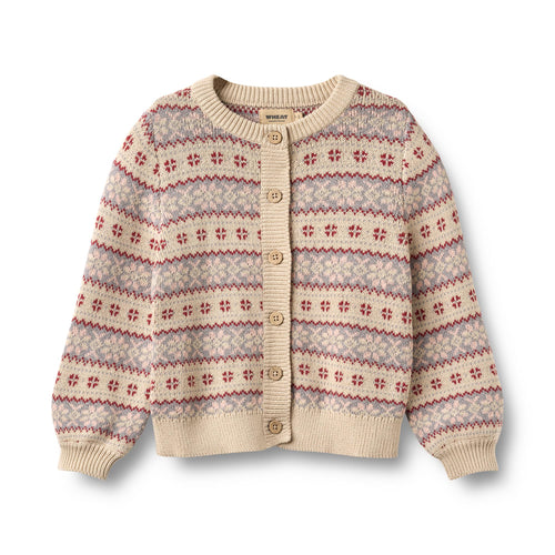 Jacquard Cardigan Vikki —  offwhite