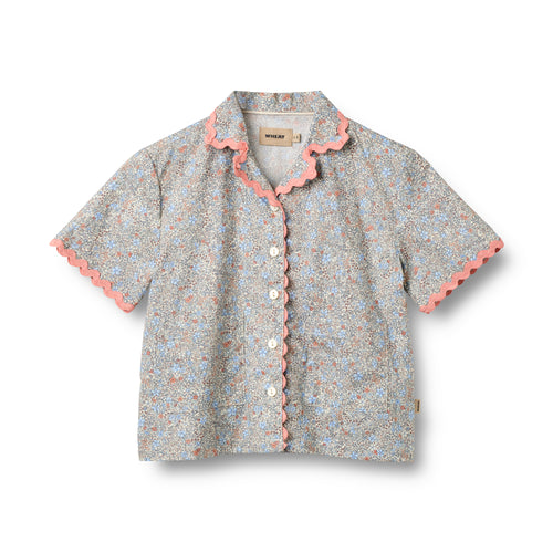 Shirt Lace Vilma — Air Blue Flowers