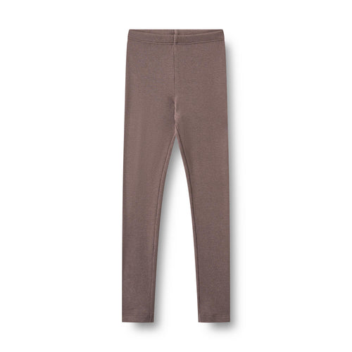 Rib Leggings Maddy — plum truffle