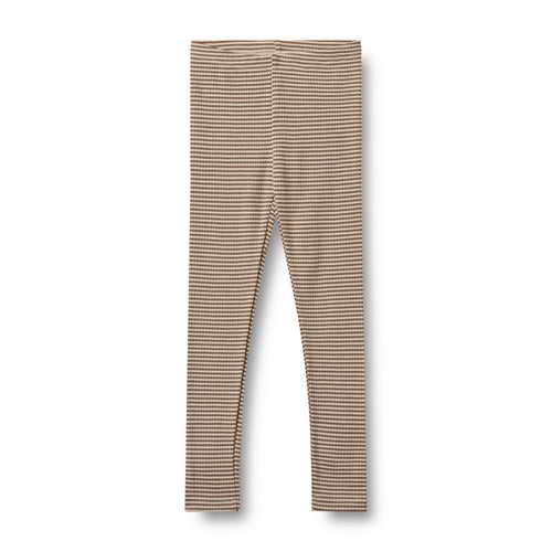 Wool Leggings Agi — wood stripe