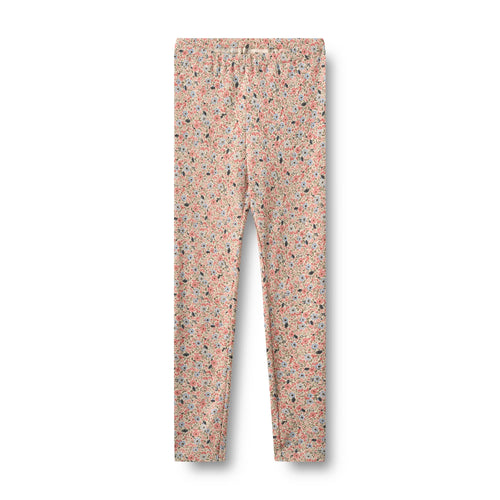 Leggings Jules — grey cloud flowers