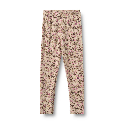 Leggings Jules — soft sand flower wine