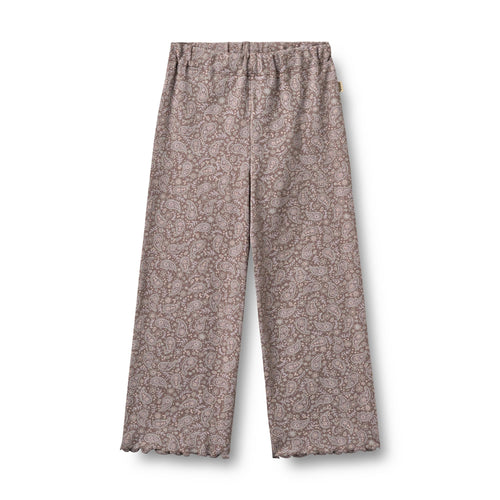 Jersey Pants Ela — purple plum paisley