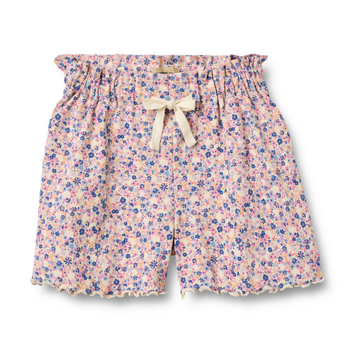 Shorts Ina — Pink Blue Flowers