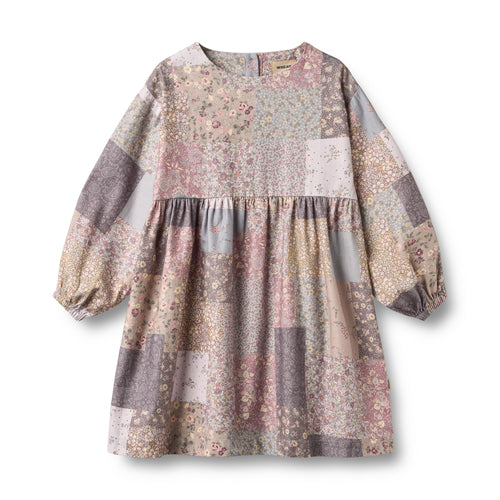 Dress Herdis — patchwork flowers
