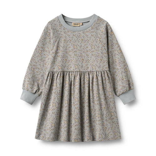 Jersey Dress Dorthea — slightly blue flowers