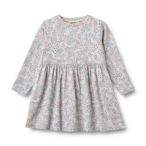 Jersey Dress Sessa — Powder Blue Flowers