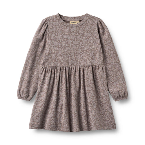Jersey Dress Eliane — purple plum paisley