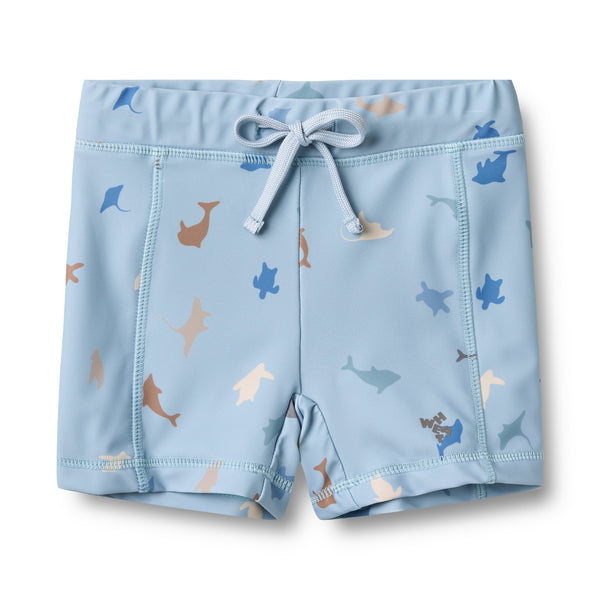 Swim Shorts Ulrik soft blue sea life