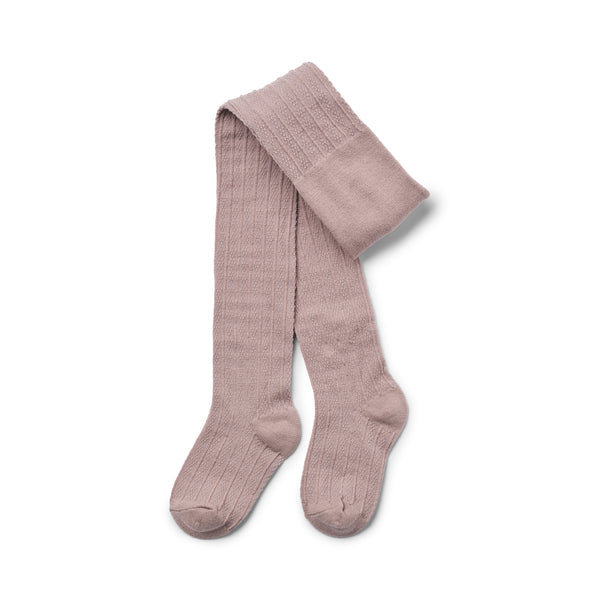 Wool Lace Tights Karla dry rose