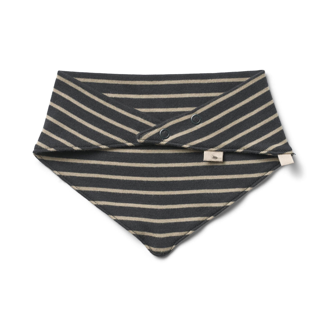 2 Bib Eden navy stripe / OS - Wheat Kids Clothing