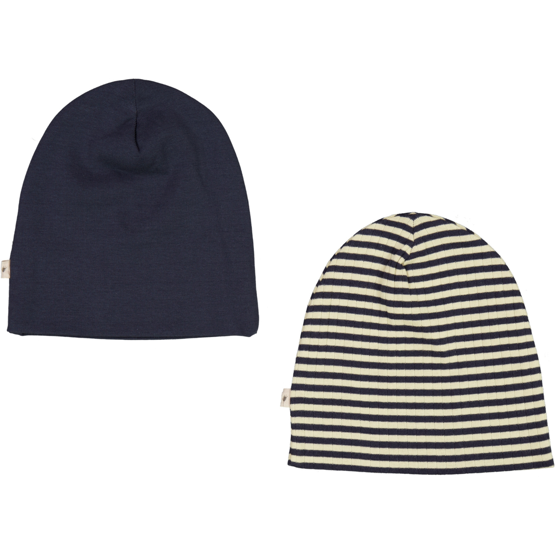 2 Hat Soft Aidan Midnight Stripe - Wheat Kids Clothing