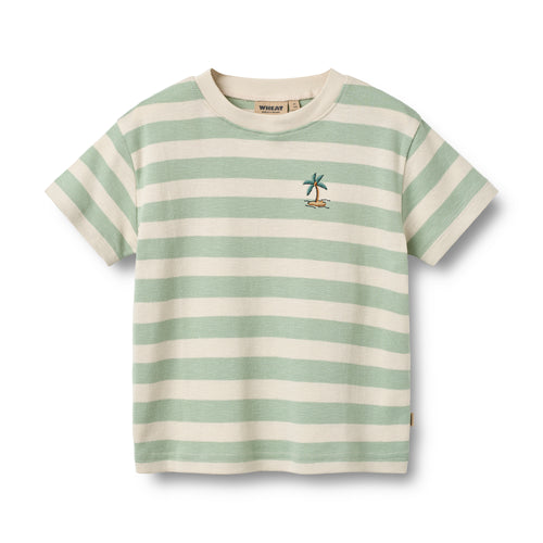 T-shirt S/S Liam — Mint Stripe