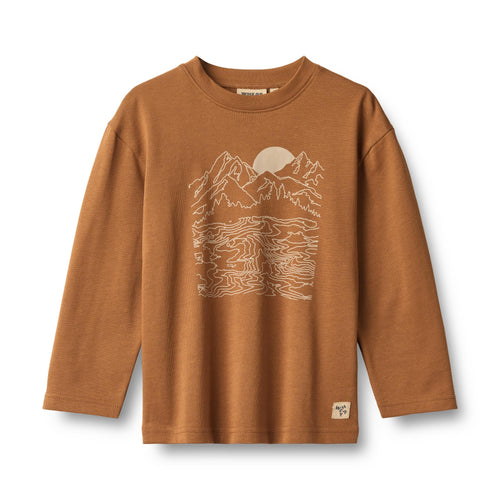 T-shirt Adam — warm hazel