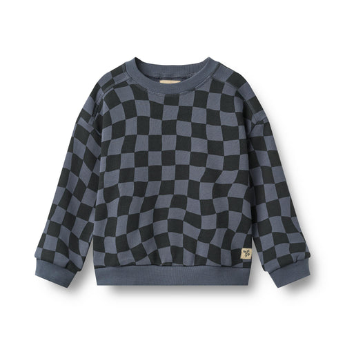 Sweatshirt Sandro — navy blue check