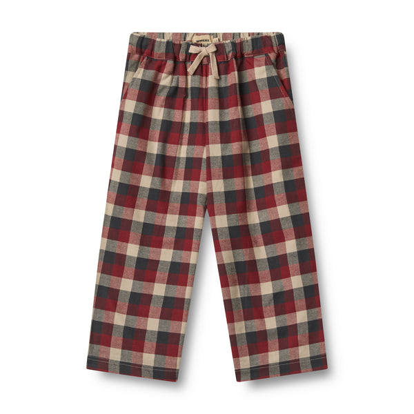Trousers Sasha red blue check