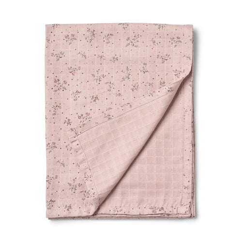 Muslin Blanket Karly — soft lilac flowers