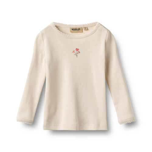 T-shirt Print Belis — eggshell