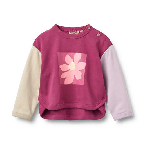 Sweatshirt L/S print Emery magenta