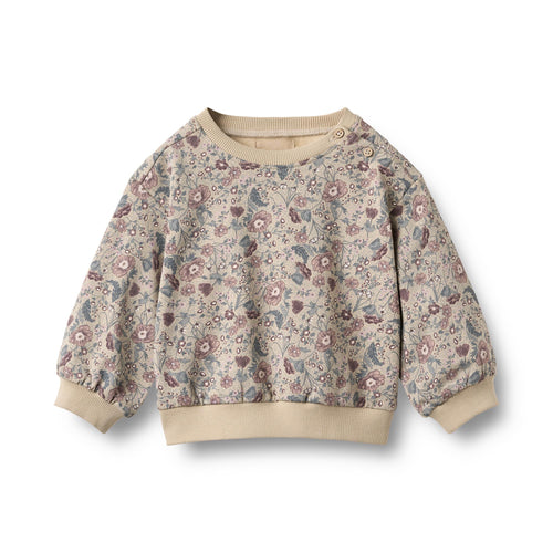 Sweatshirt Lia — soft sand flowers