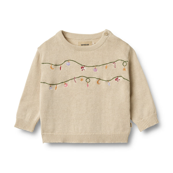 Knit Pullover Embr. Lisa  offwhite Baby