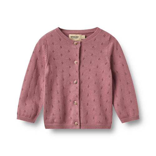 Knit Cardigan Maia baby — warm lilac