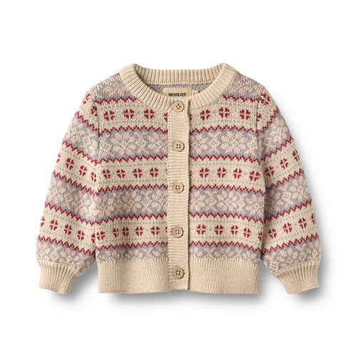 Jacquard Cardigan Vikki —  offwhite