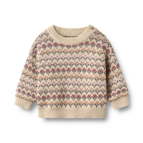 Jacquard Pullover Harlow — offwhite