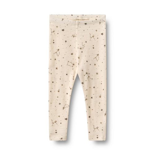 Wool Leggings Agi — eggshell stars