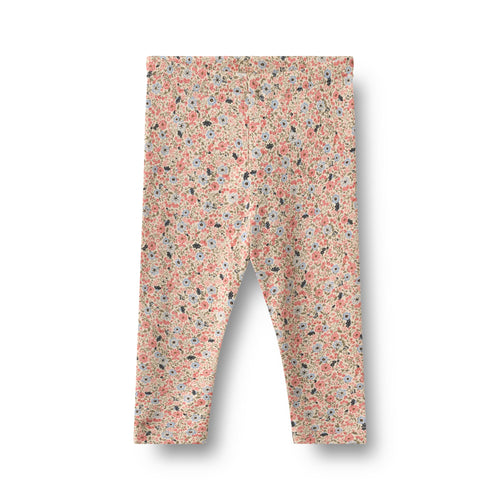 Leggings Jules — grey cloud flowers