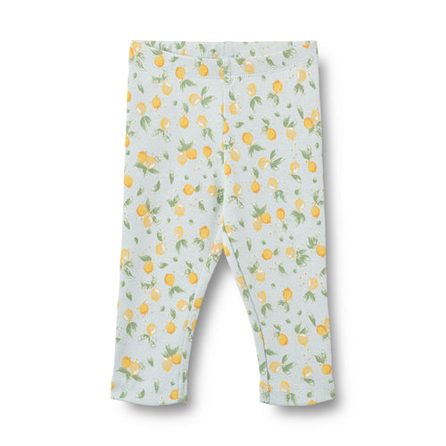 Jersey Leggings Jules — Summer Blue Citrus