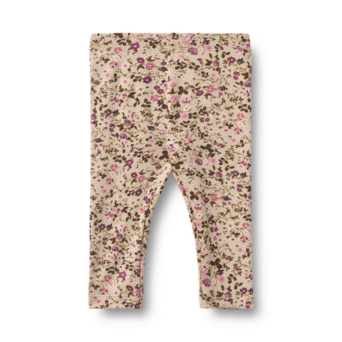 Leggings Jules — soft sand flower wine