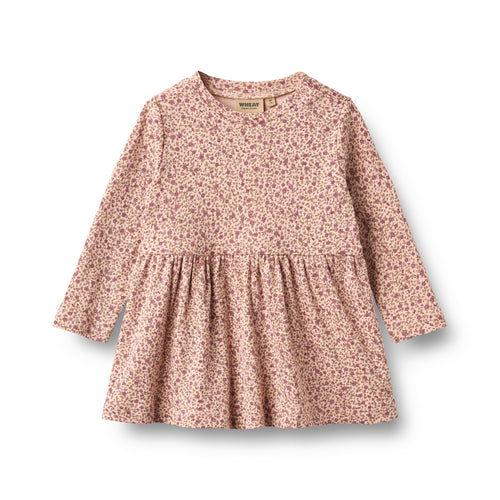 Jersey Dress Sessa — dime rose small flowers