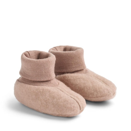Wool Fleece Booties Lei — pale lilac