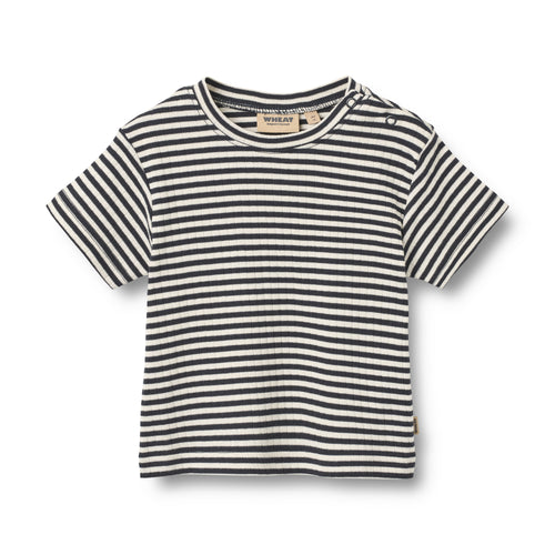 T-shirt Fabian — Navy Rib Stripe