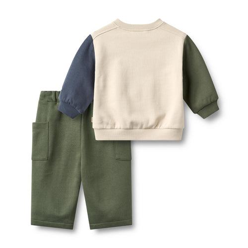 Set Sweatshirt & Trousers Elliot Embroidery — offwhite