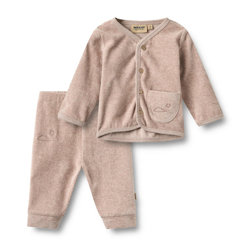 Set Sweat Cardigan & Trousers Toto Sky — melange rose