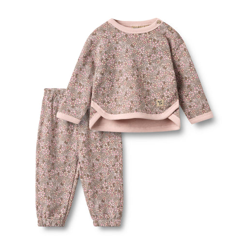 Set Sweatshirt & Trousers Emery — rose brown flowers