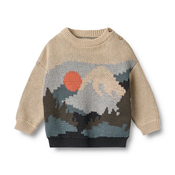 Jaquard Pullover William warm sand Baby