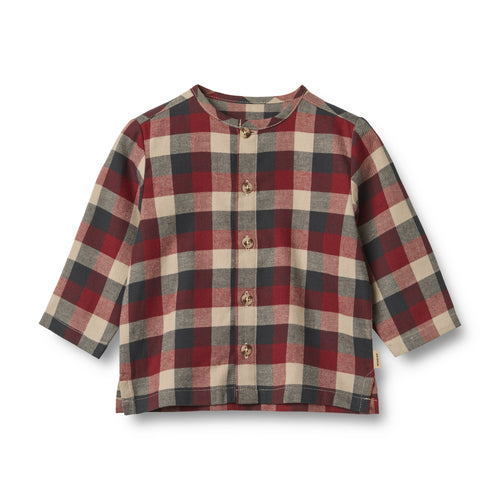 Shirt Shelby red blue check Baby