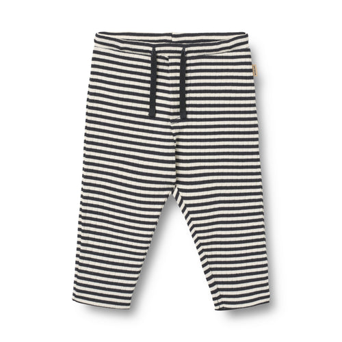 Jersey Pants Manfred — Navy Rib Stripe